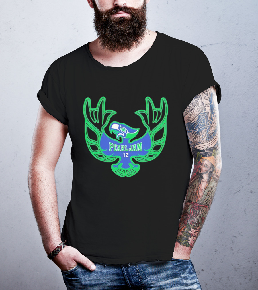 Pearl Jam 12 Seahawks Fan Emblem T-Shirt