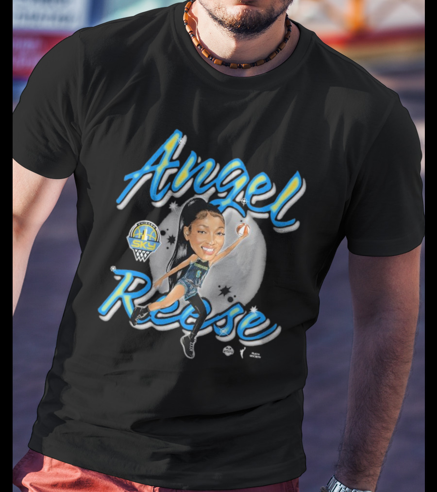 Angel Reese Premium Playa Society Sky Basketball Star T-Shirt