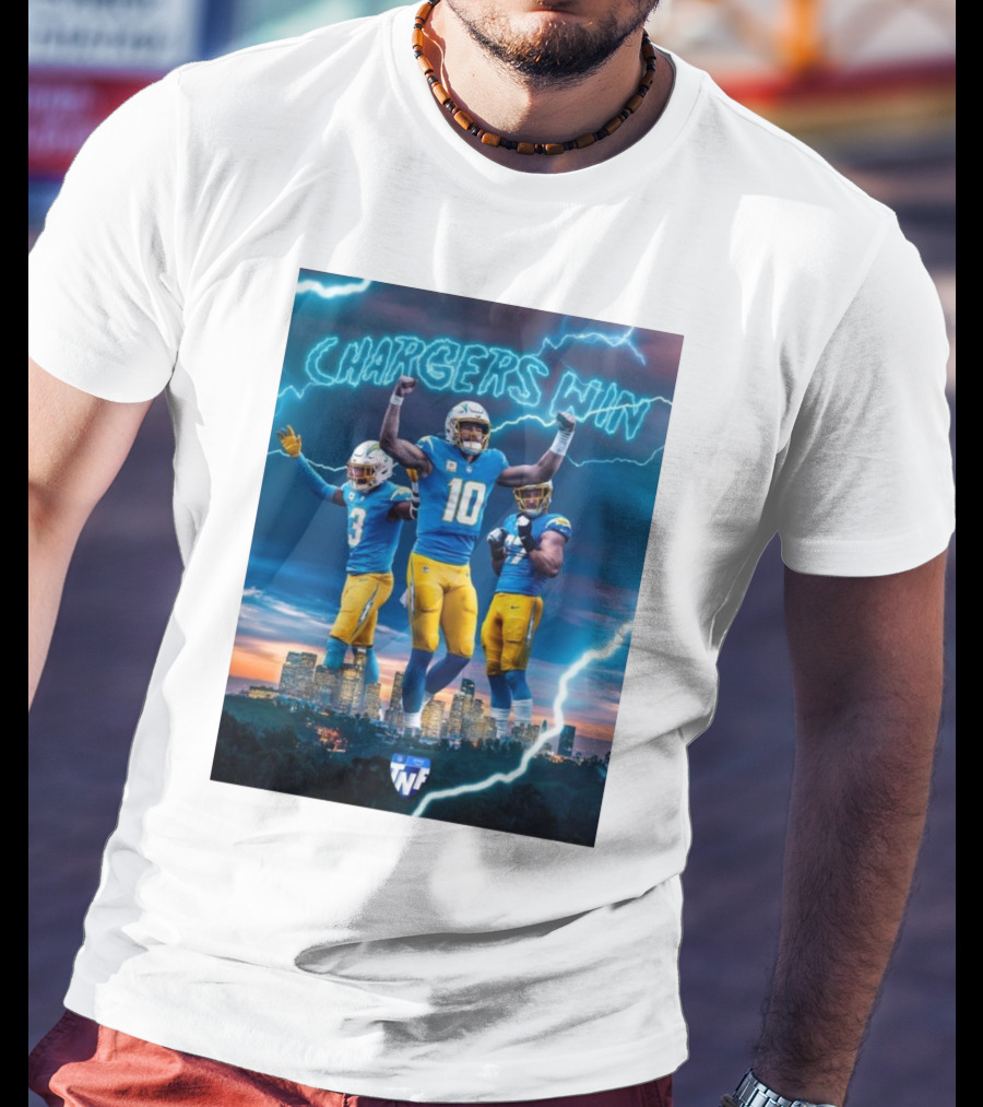 Chargers Win Los Angeles Chargers Electric TNF On Prime T-Shirt