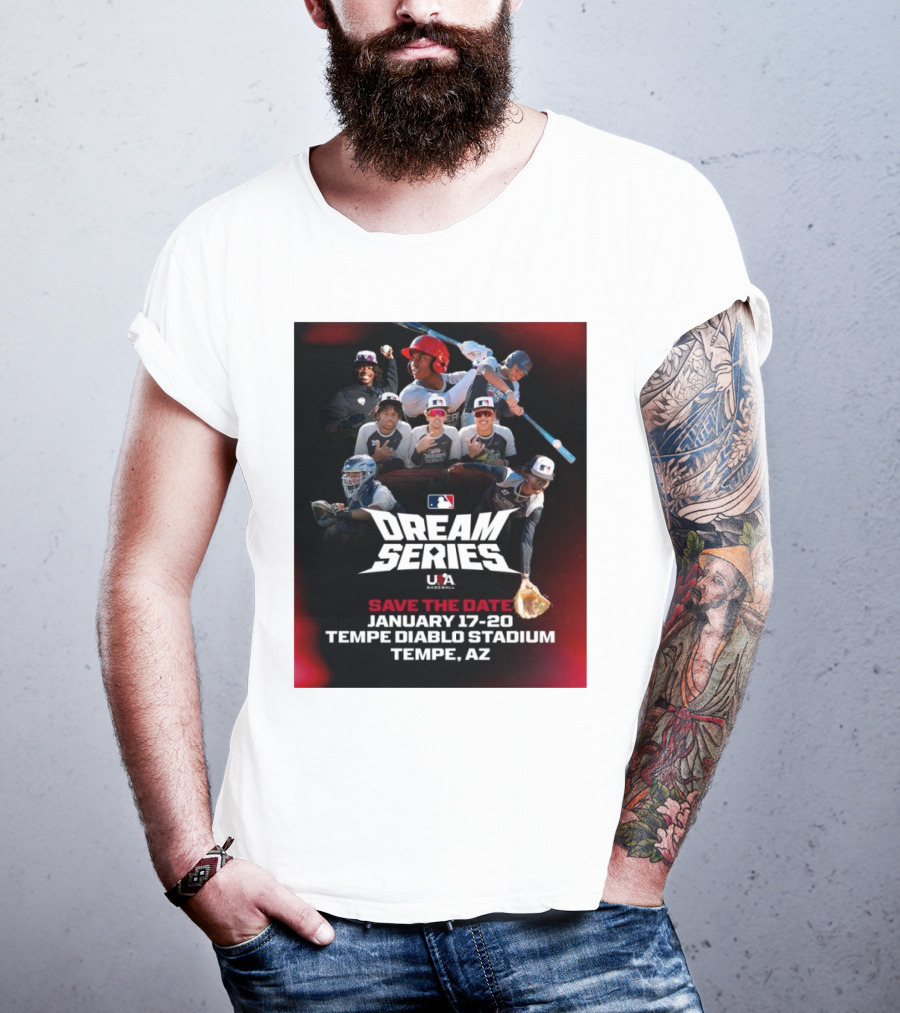 MLB USA Baseball Dream Series January 17-20 Tempe Diablo Stadium Tempe AZ T-Shirt