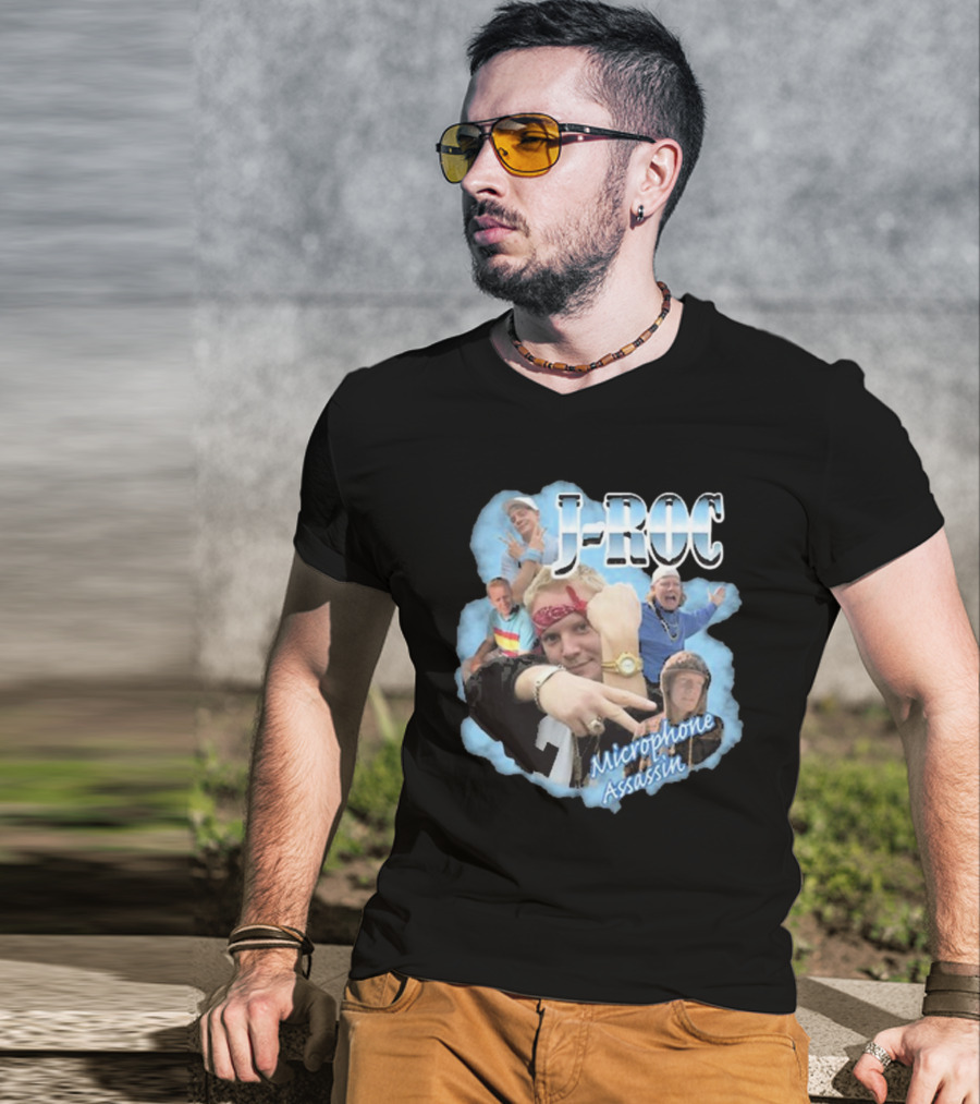 Trailer Park Boys J-Roc Microphone Assassin Multilayered Collage T-Shirt