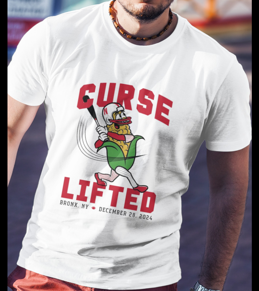 Curse Lifted Nebraska Cornhuskers Bronx NY December 28 T-Shirt