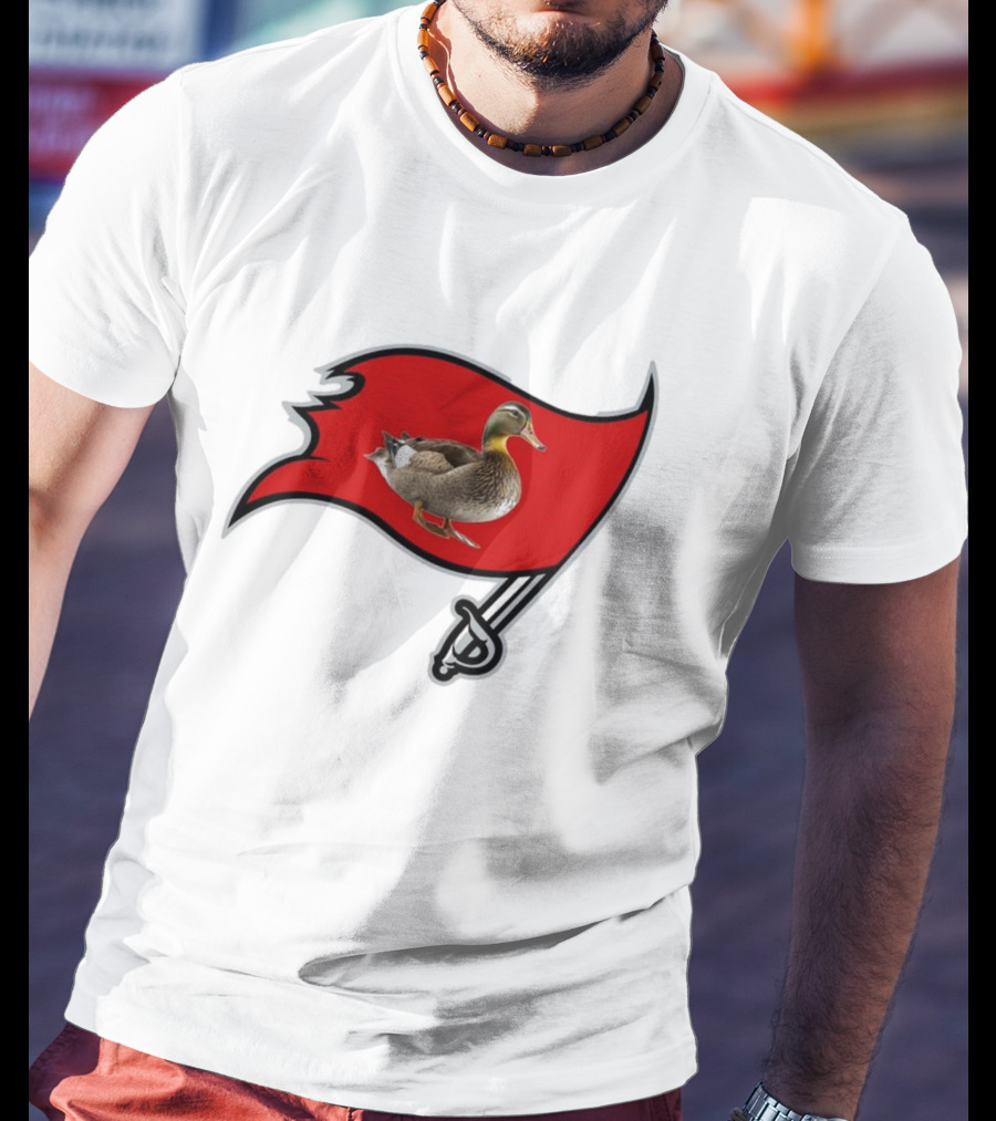 Tampa Bay Duckaneers New Buccaneers Parody Logo Flag T-Shirt