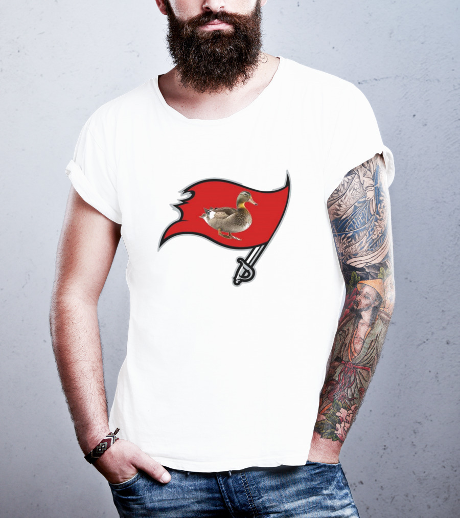 Tampa Bay Duckaneers New Buccaneers Parody Logo Flag T-Shirt
