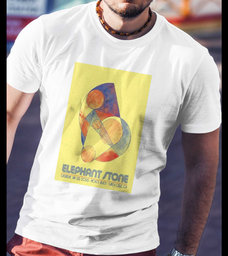 Elephant Stone Saturday January 25 2025 Moe's Alley Santa Cruz CA T-Shirt