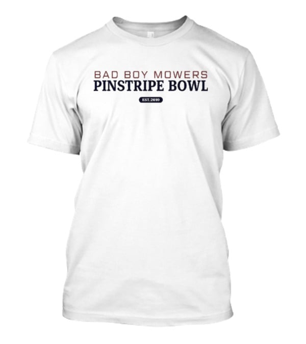 Bad Boy Mowers Pinstripe Bowl Nebraska Cornhuskers Football Established 2010 T-Shirt