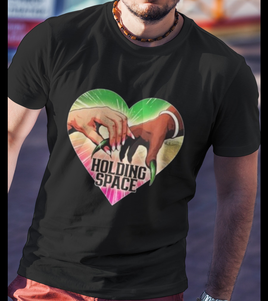 Holding Space Heart Hands Symbol Unity T-Shirt
