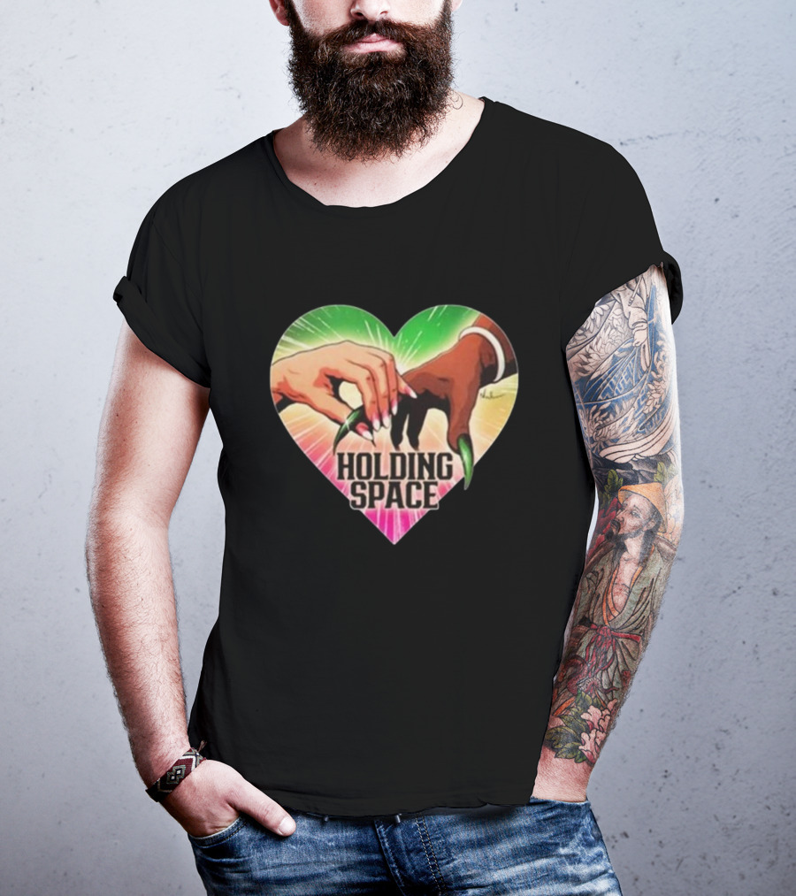 Holding Space Heart Hands Symbol Unity T-Shirt