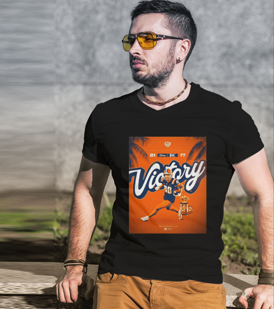 Victory Illinois 21-17 Over South Carolina Citrus Bowl Win T-Shirt