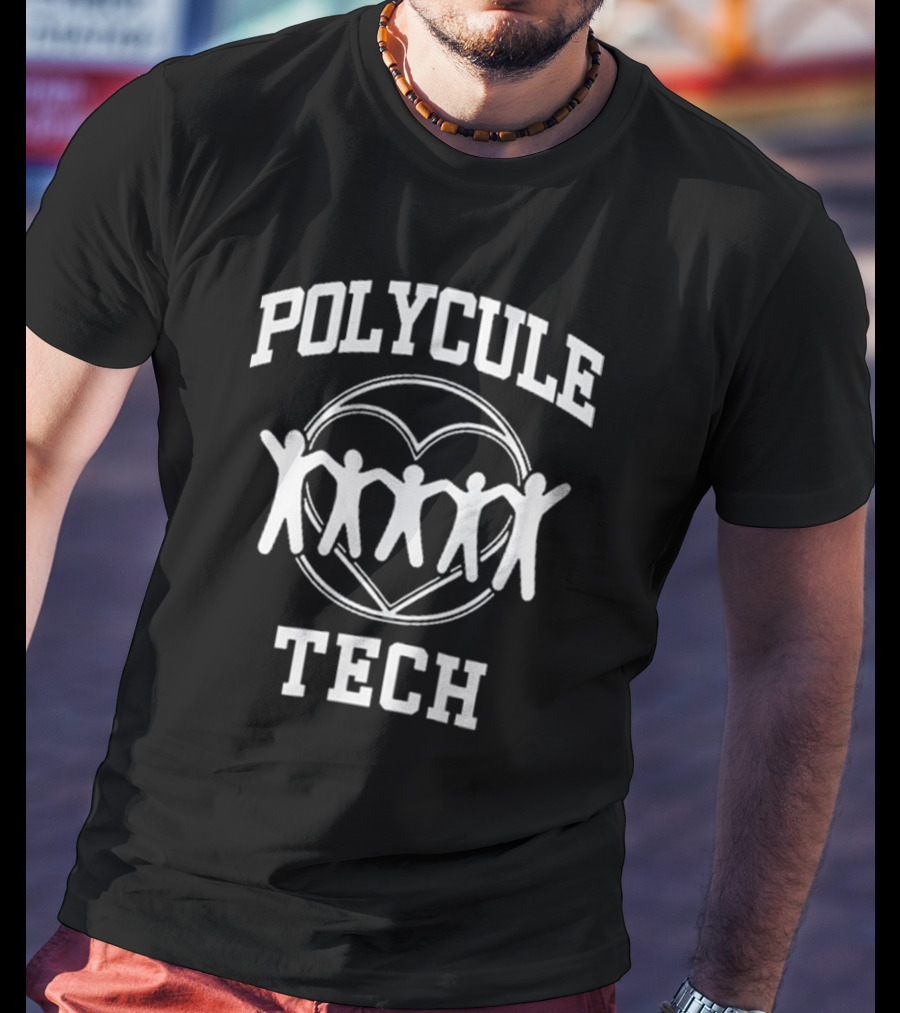Polycule Tech Heart Chain Community T-Shirt