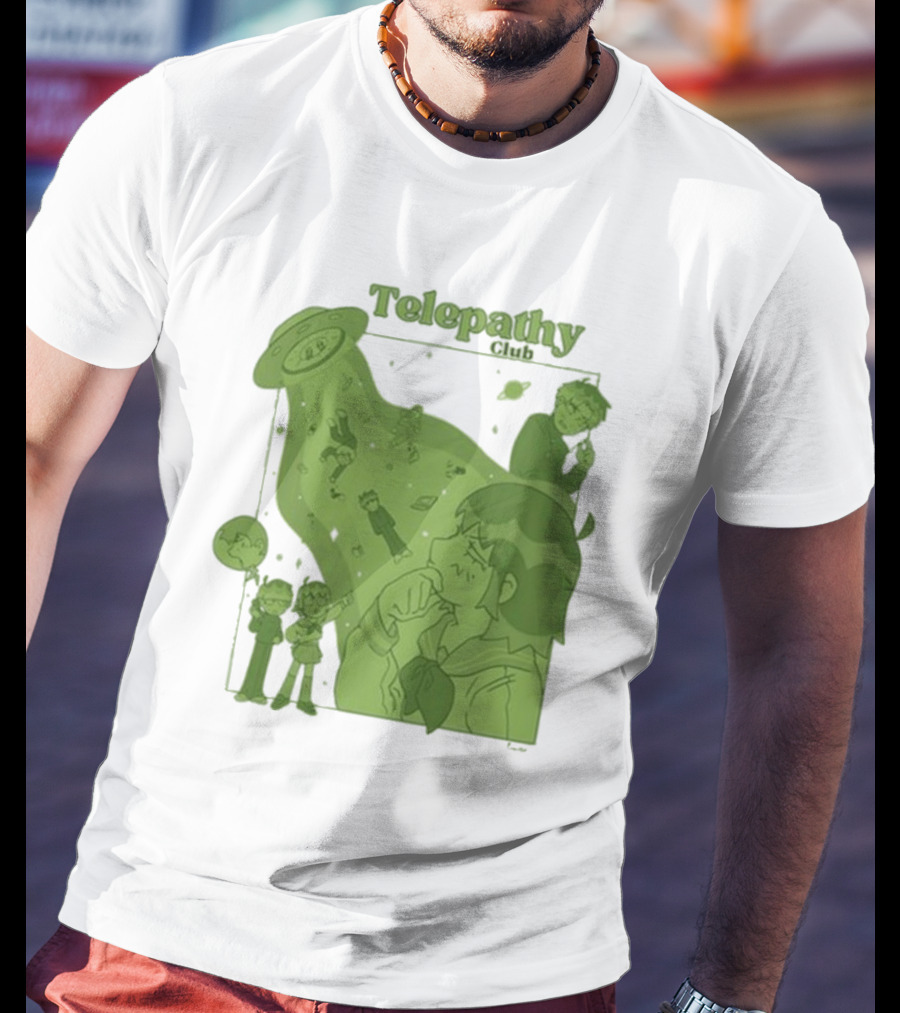 Mob Psycho 100 Telepathy Club UFO Encounter Scene T-Shirt
