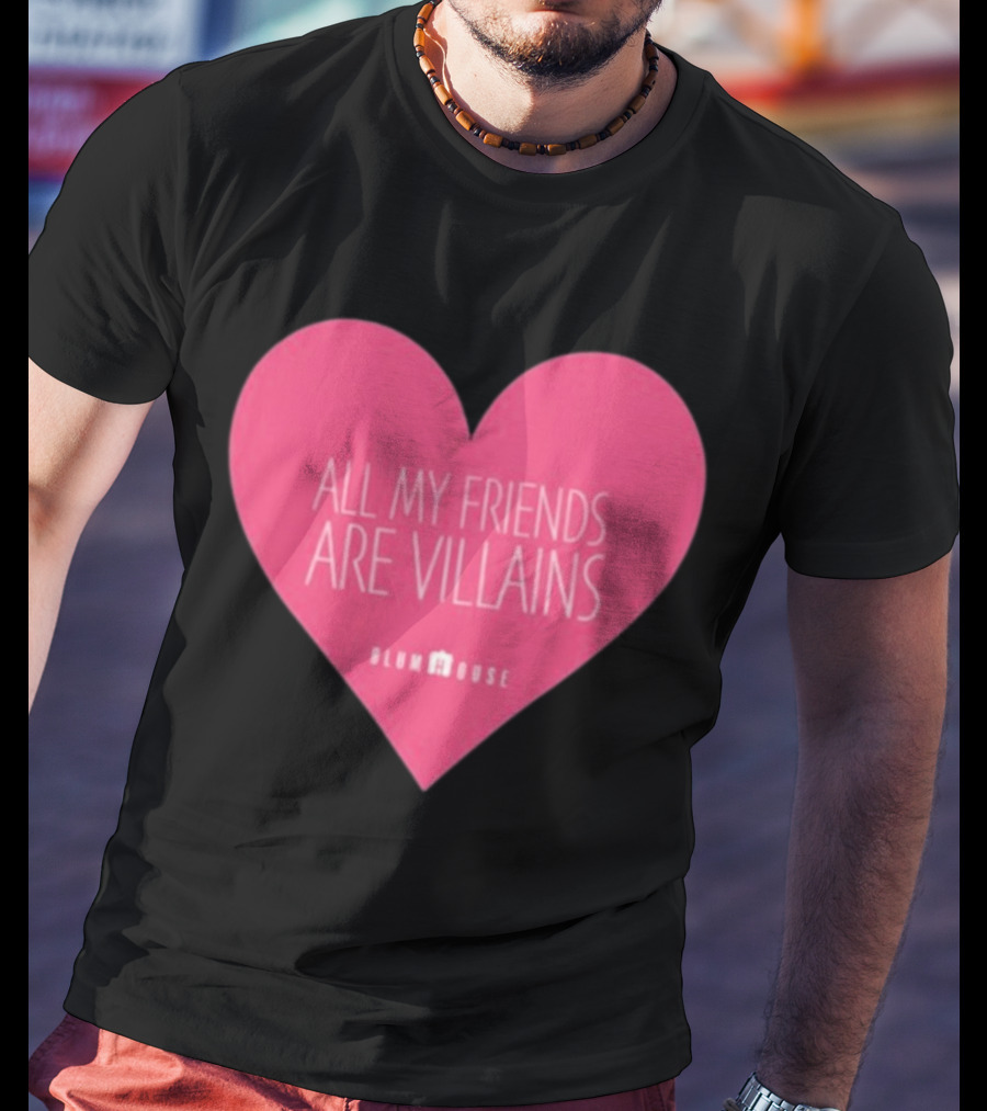 Blumhouse All My Friends Are Villains Valentine’s Heart T-Shirt