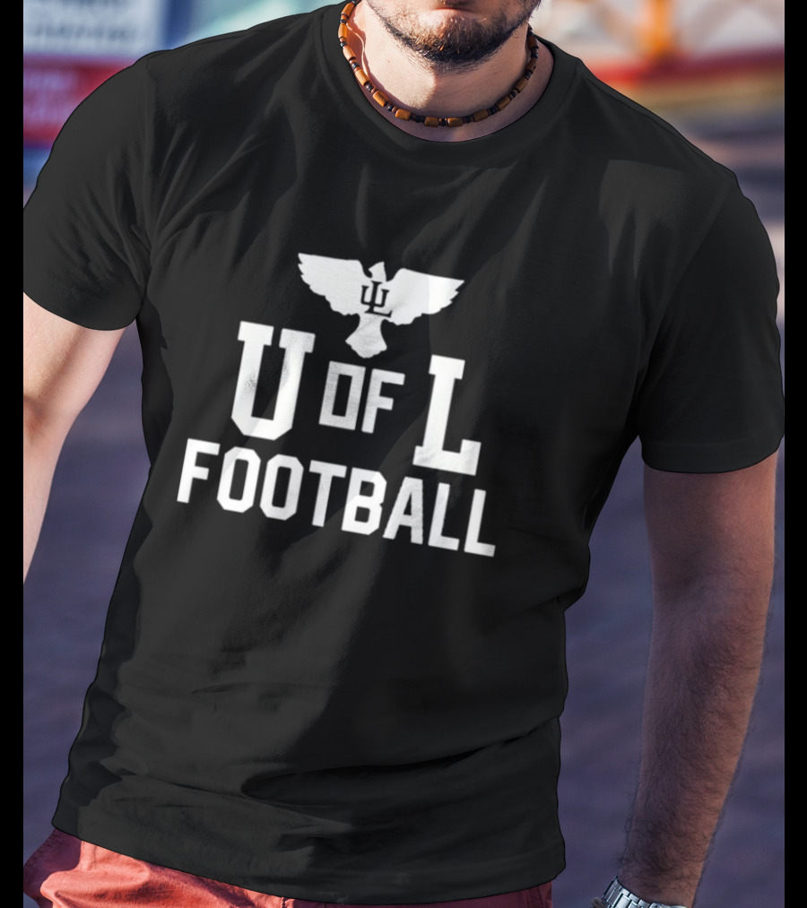 U Of L Football Donovan Mitchell With Eagle T-Shirt