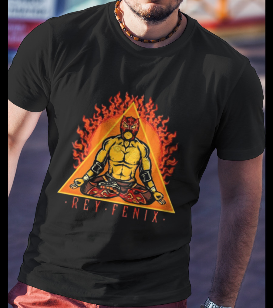 Rey Fenix Triangle Fire Meditation Mask T-Shirt