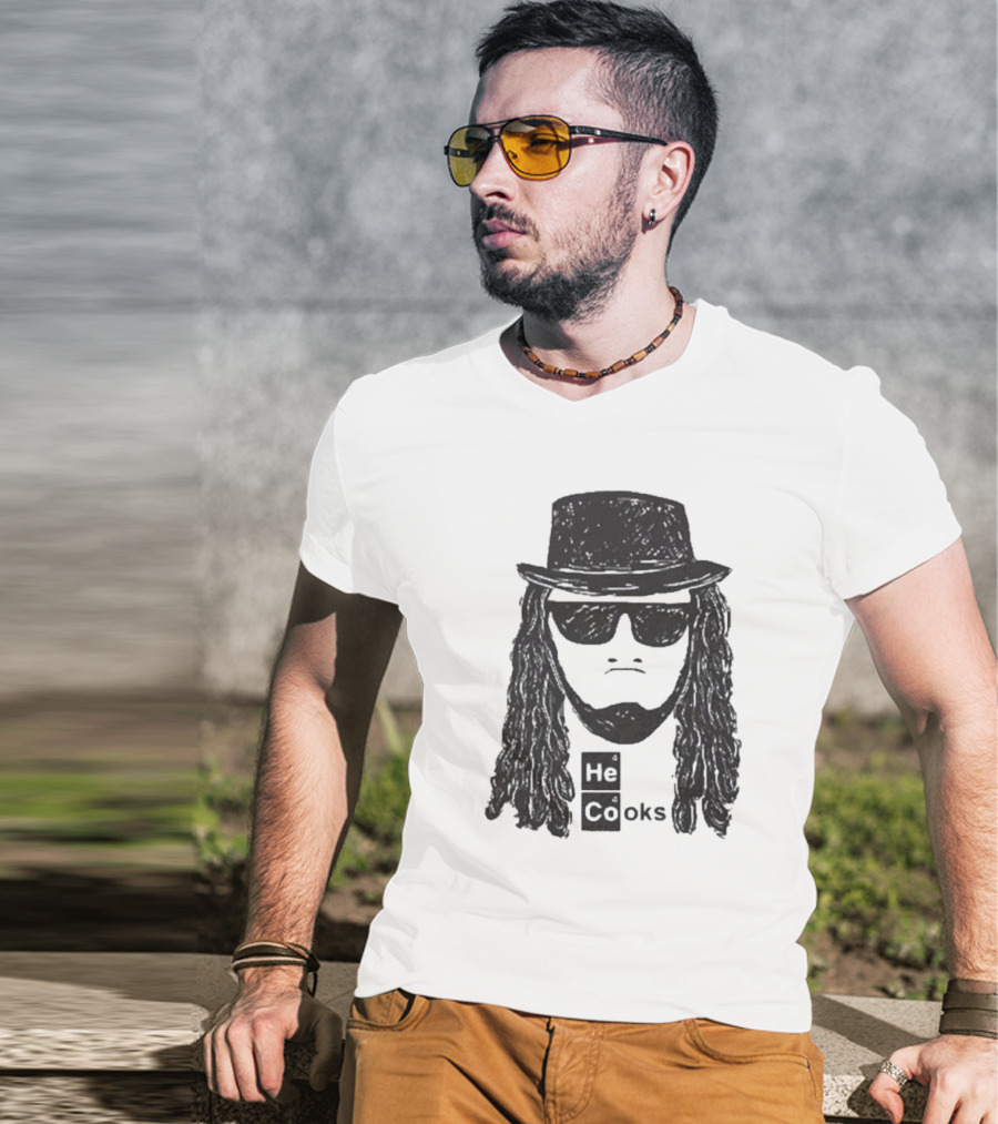 James Cook He Cooks Breaking Bad Parody With Funny Science Twist T-Shirt