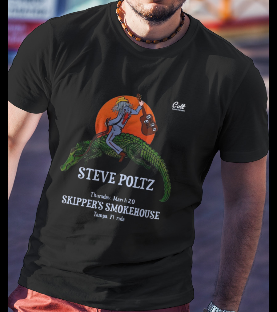 Steve Poltz Live At Skipper’s Smokehouse March 20 Tampa Florida T-Shirt
