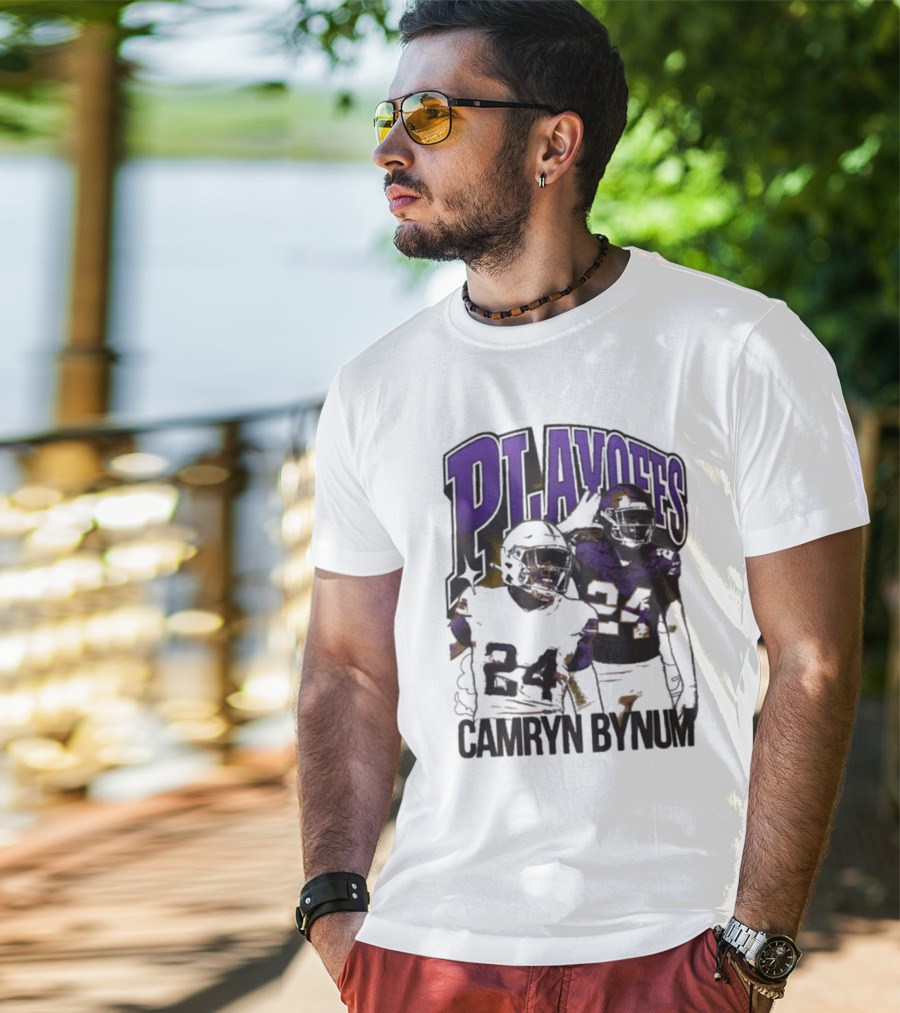Camryn Bynum Playoffs Minnesota Vikings 24 NFL Vintage T-Shirt