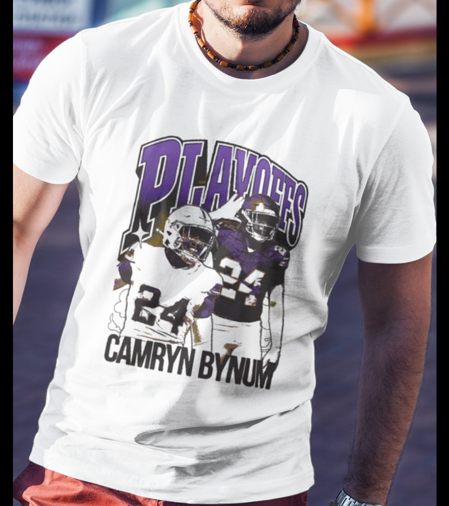 Camryn Bynum Playoffs Minnesota Vikings 24 NFL Vintage T-Shirt