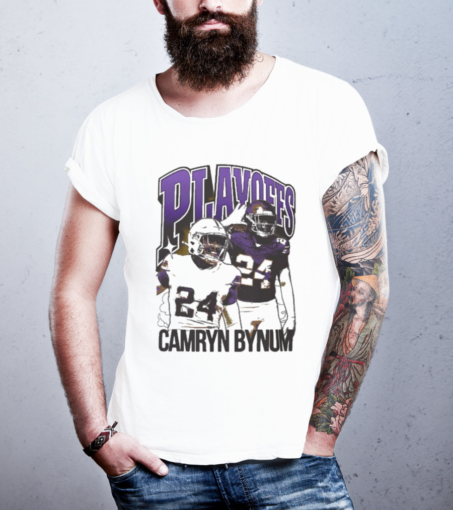 Camryn Bynum Playoffs Minnesota Vikings 24 NFL Vintage T-Shirt