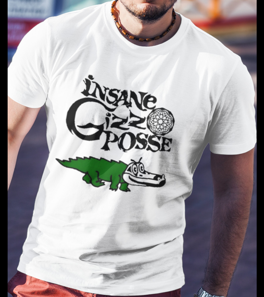 Insane Gizz Posse Crocodile Cartoon Faygo Creme Soda T-Shirt