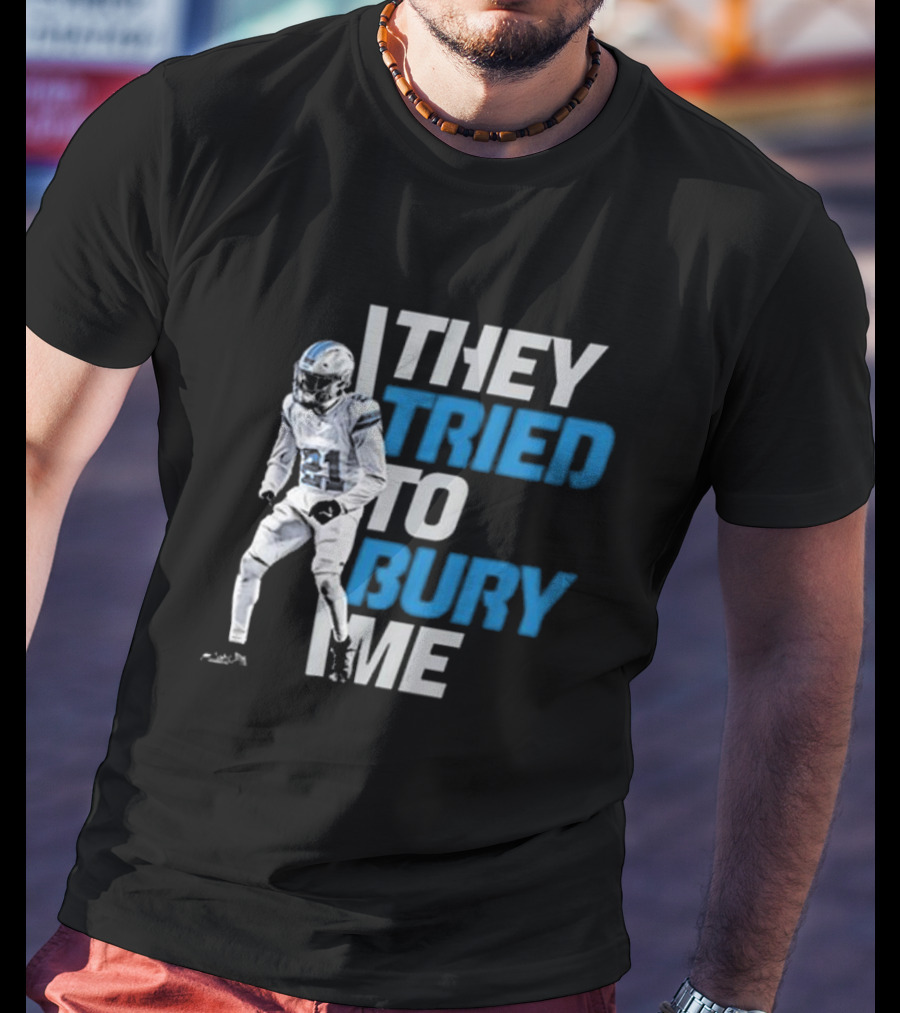 Amik Robertson They Tried To Bury Me Football Player Resilience T-Shirt