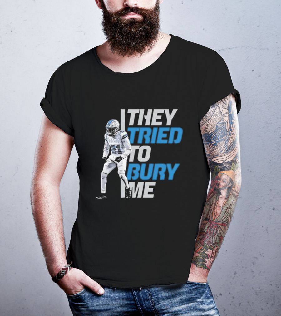 Amik Robertson They Tried To Bury Me Football Player Resilience T-Shirt