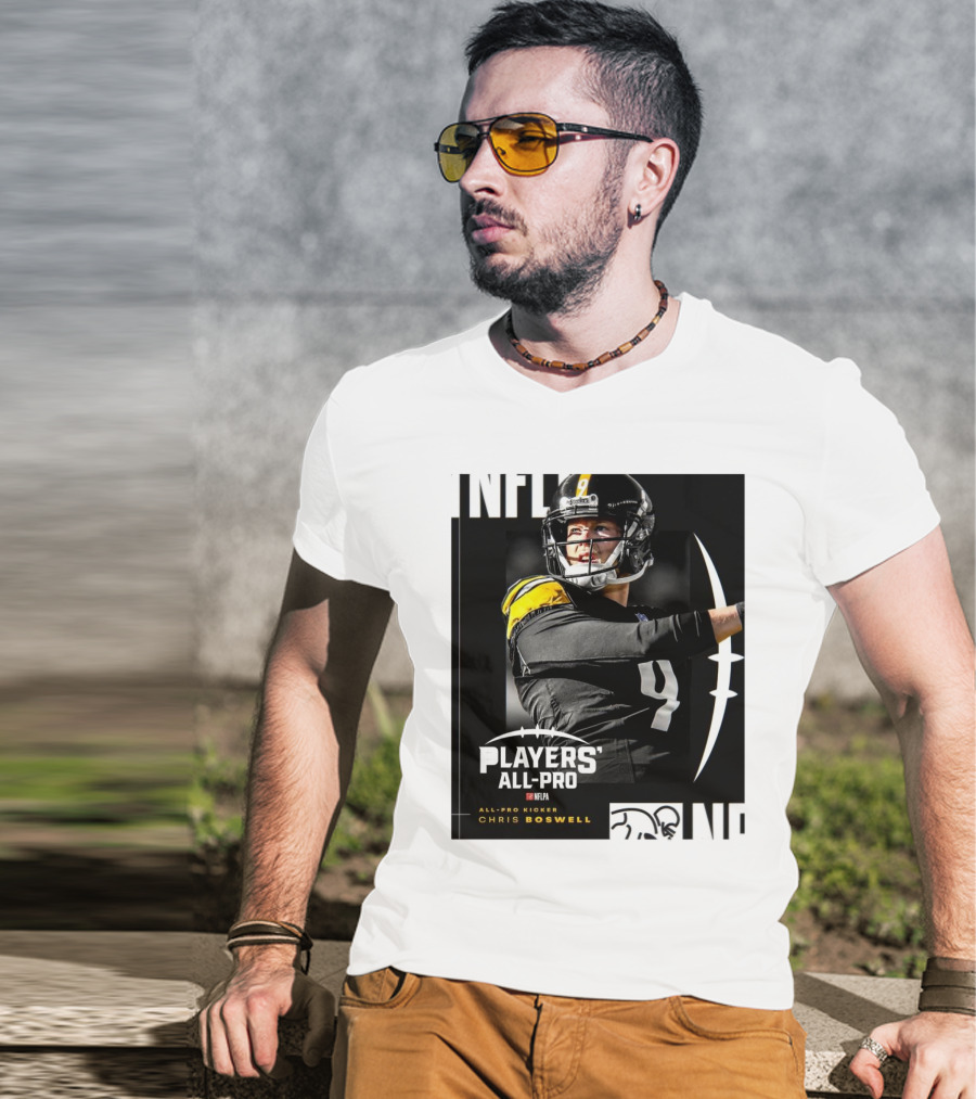 Pittsburgh Steelers NFLPA Players' All-Pro Kicker Chris Boswell T-Shirt