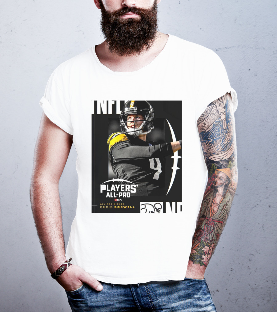Pittsburgh Steelers NFLPA Players' All-Pro Kicker Chris Boswell T-Shirt