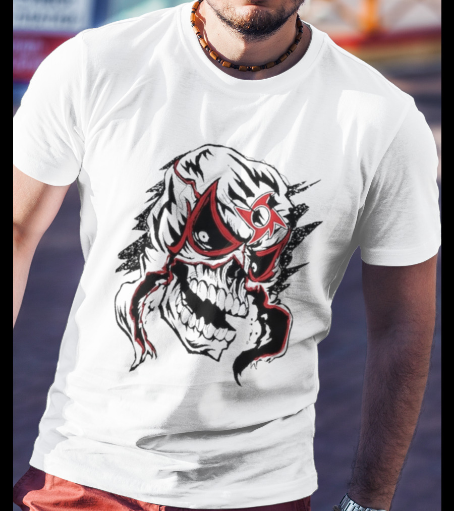 Cero Miedo Penta Mask Skull Design WWE New T-Shirt