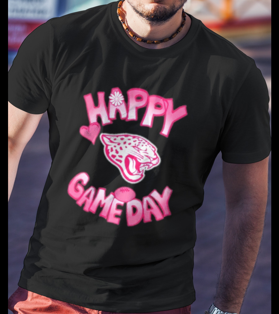 Valentine’s Day Happy Gameday 2025 Jacksonville Jaguars T-Shirt