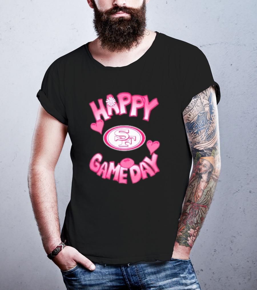 San Francisco 49ers Happy Gameday Valentine's Day 2025 T-Shirt