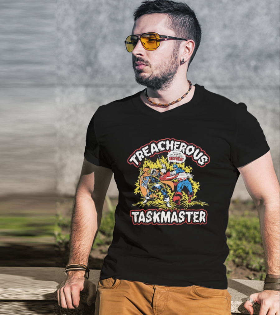 Captain America Treacherous Taskmaster Anything The Avengers Can Do I Can Do Better T-Shirt
