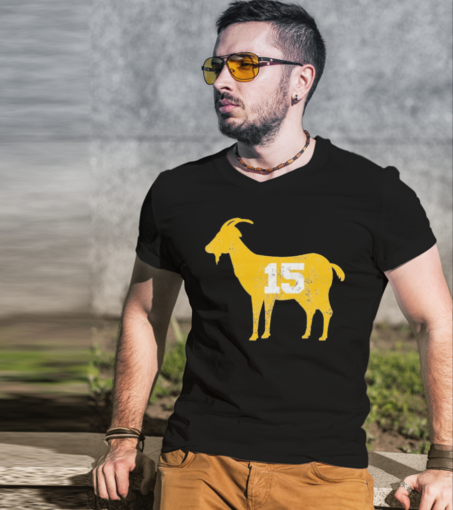 Goat 15 Yellow Silhouette Toddler Fine Jersey T-Shirt