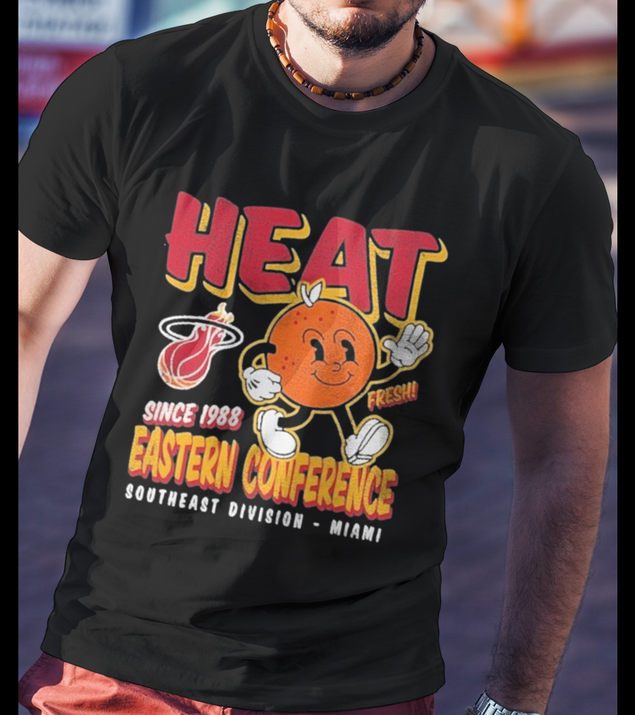 HEAT Since 1988 Eastern Conference Southeast Division Miami Fresh T-Shirt