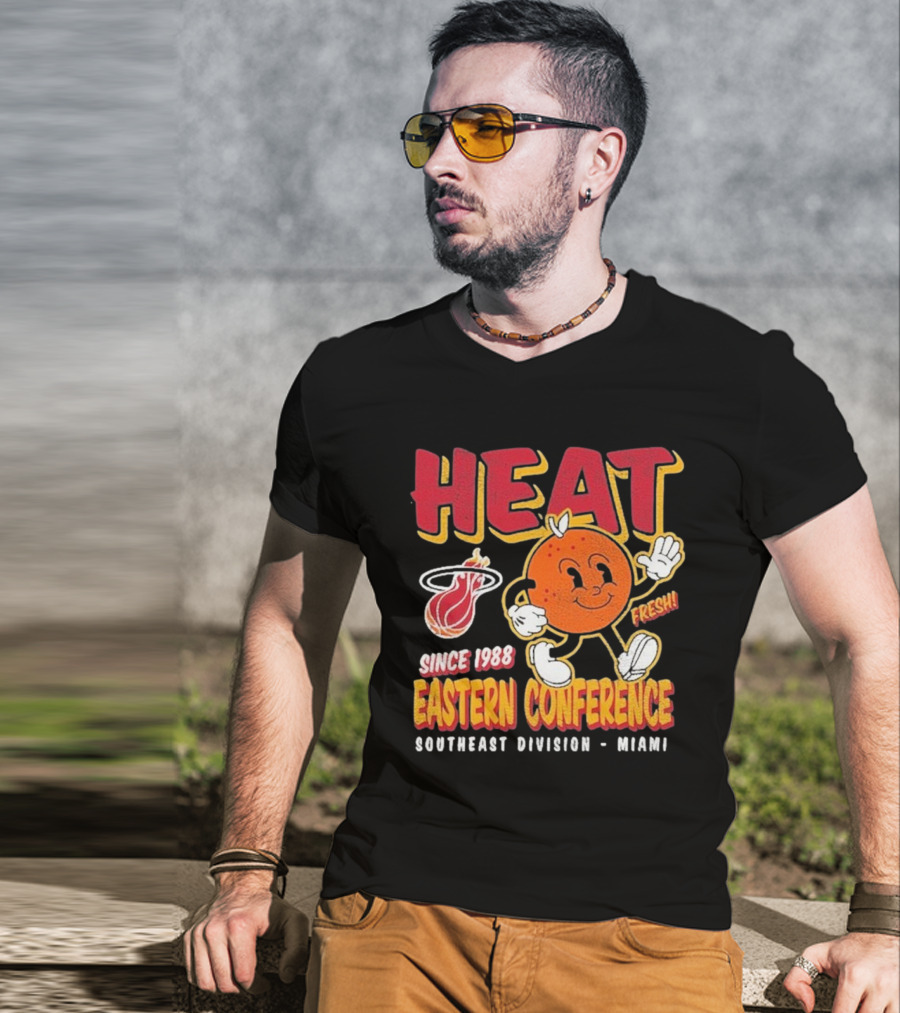 HEAT Since 1988 Eastern Conference Southeast Division Miami Fresh T-Shirt