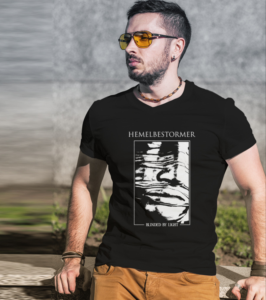 Hemelbestormer Blinded By Light Abstract Black And White Graphic T-Shirt
