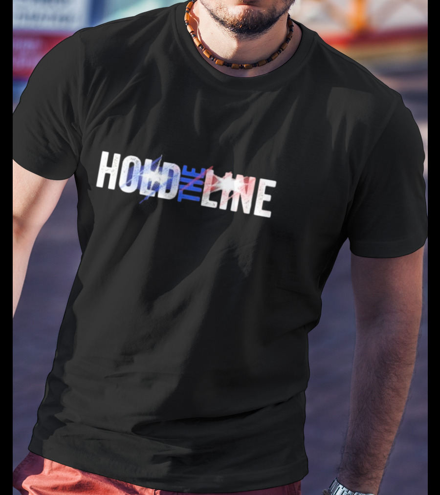 Hold The Line 2.0 American Flag Colors T-Shirt