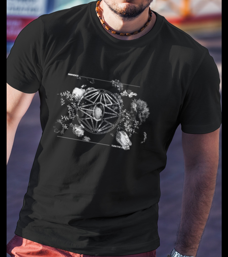 "Imminence Turn The Light On Album Geometric Distressed Symbol" T-Shirt