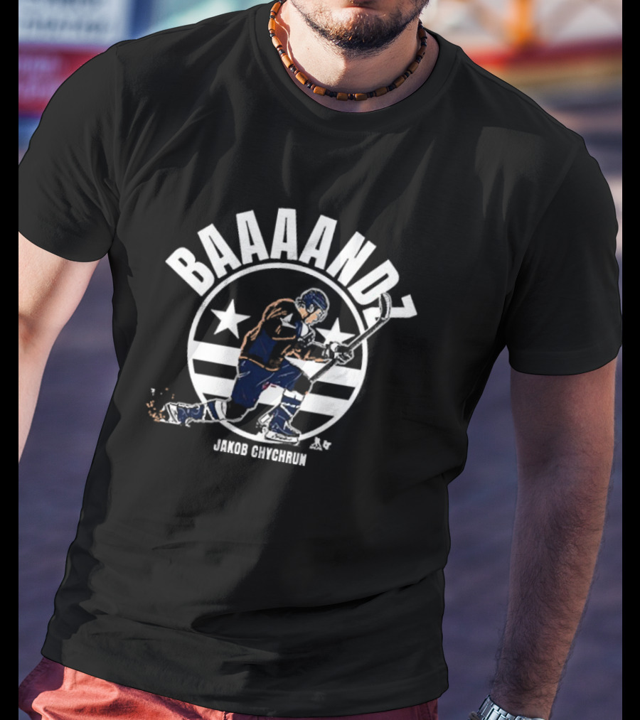 BAAANDZ Jakob Chychrun Hockey Star Design T-Shirt