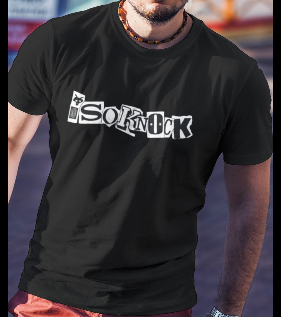 Isoknock Sd4evr Text Collage Style T-Shirt