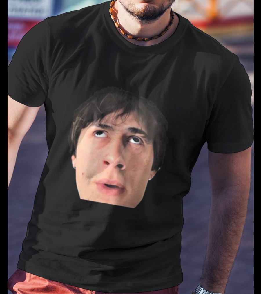 ``` James Clark Looking Up Expression Face ``` T-Shirt
