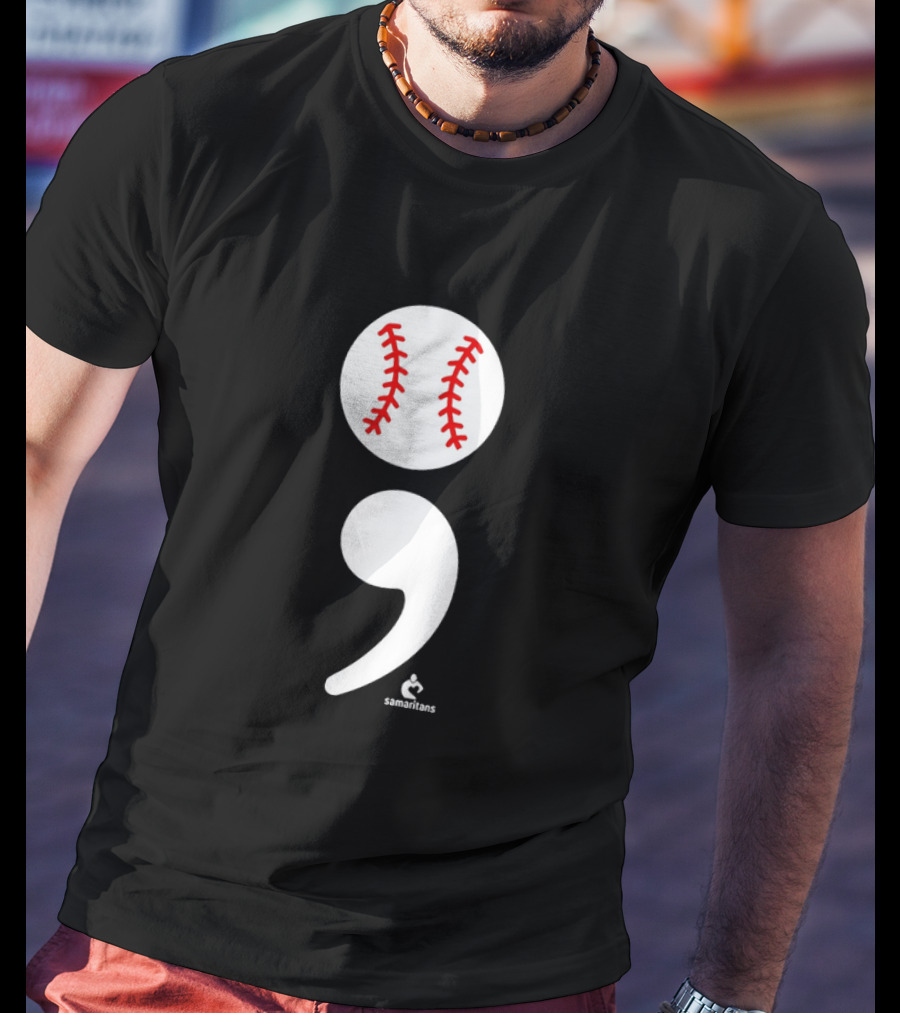 Jarren Duran The Game Isn’t Over Baseball Semicolon Symbol T-Shirt