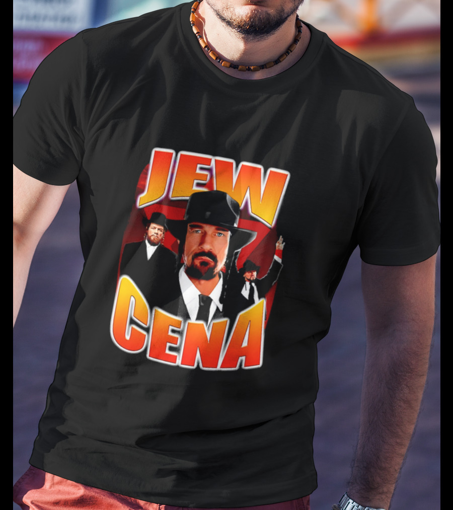 Jew Cena Fedora Hat Jewish Attire Ensemble T-Shirt