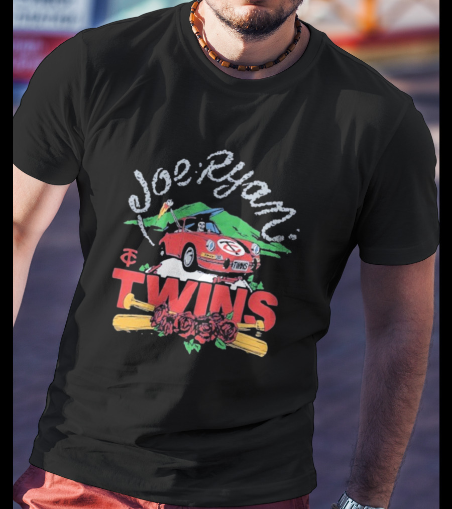 Joe Ryan Grateful Dead Road Trip Minnesota Twins Baseball Roses T-Shirt