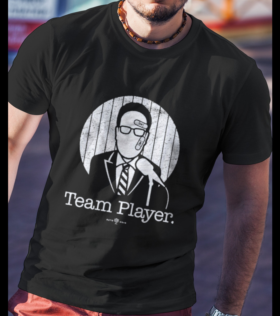 John Sterling Team Player Microphone Portrait Nestor Cortes T-Shirt