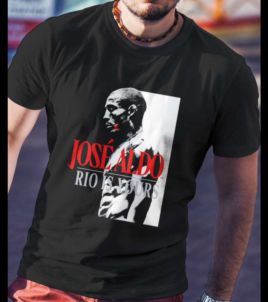 José Aldo Rio Is Yours Retro Black And White Profile T-Shirt