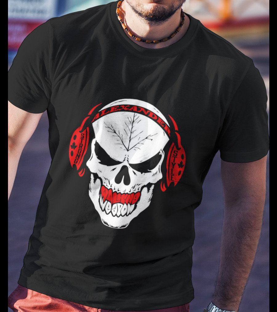 Josh Alexander Strong Style Walking Weapon Skull T-Shirt