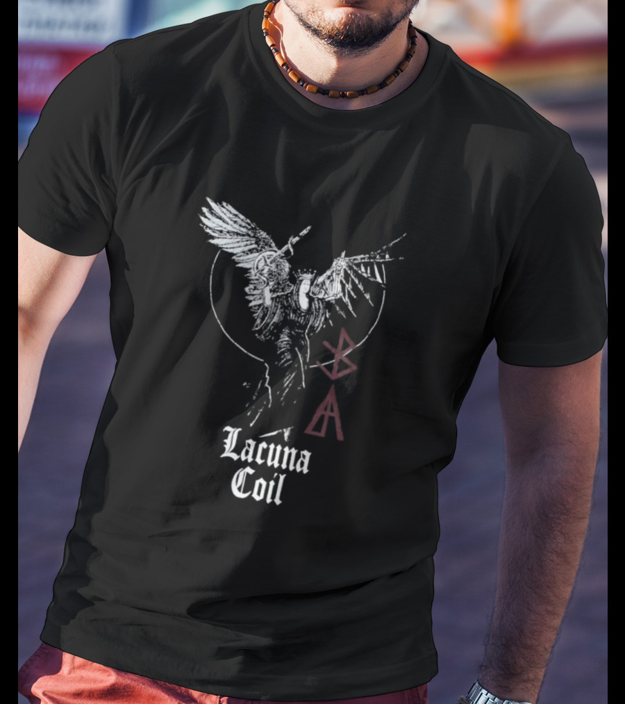 Lacuna Coil Layers Of Time Wings Symbol T-Shirt