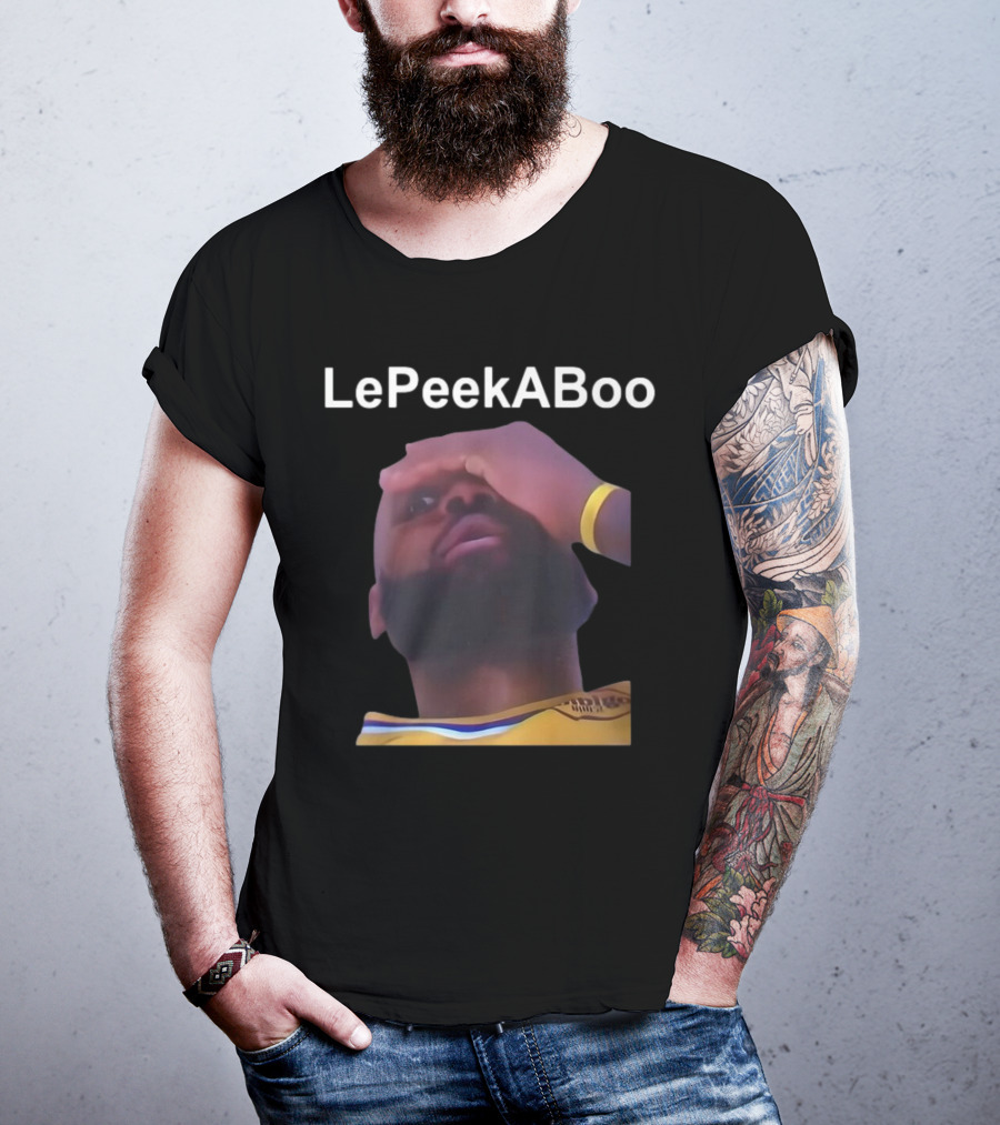 LeBron LePeekABoo Yellow Jersey Wristband T-Shirt
