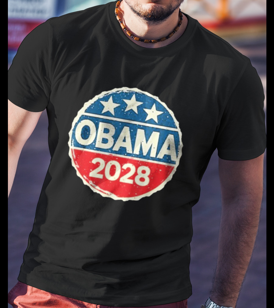 Lisa Guerrero Obama 2028 Three Star Blue Red T-Shirt